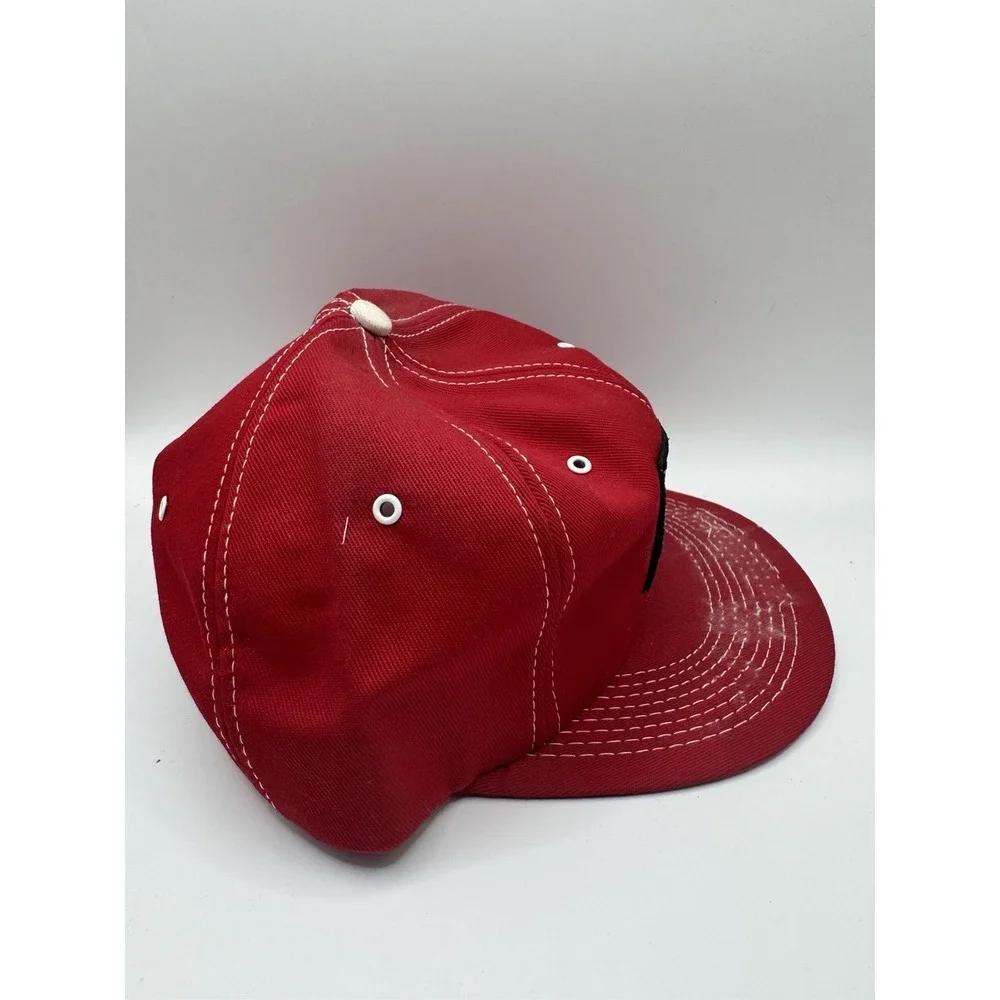 VTG Bo-Jac Corn Patch Snapback Hat Red Farming Trucker Cap K Brand USA
